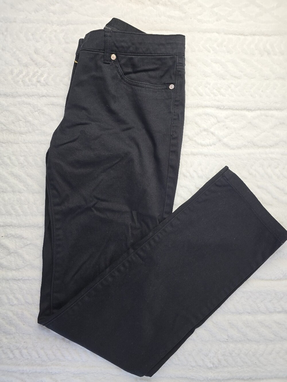 Guess by Marciano Pants Black Mid Rise Straight Leg Classic Wardrobe Staple 8